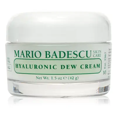 Mario Badescu Hyaluronic Dew Cream hidratáló géles krém nem tartalmaz olajat 42 g