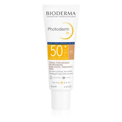 Bioderma Photoderm M védő és tonizáló krém a pigmentfoltok ellen SPF 50+ árnyalat Golden 40 ml