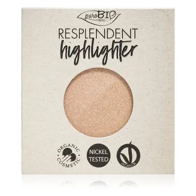 puroBIO Cosmetics Resplendent Highlighter krémes élénkítő készítmény utántöltő árnyalat 01 Spark