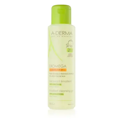 A-Derma Exomega Control 2 in 1 emollient cleansing gel tusfürdő gél száraz és atópiás bőrre 500 