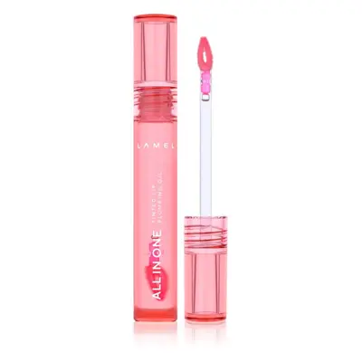 LAMEL All in One Lip Tinted Plumping Oil tonizáló olaj az ajkakra dúsabb hatásért № 401 Peachy 3