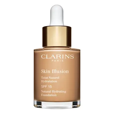 Clarins Skin Illusion Natural Hydrating Foundation világosító hidratáló make-up SPF 15 árnyalat 