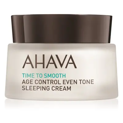 AHAVA Time To Smooth élénkítő éjszakai krém a bőröregedés első jeleinek eltüntetésére 50 ml