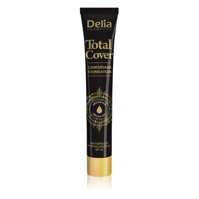 Delia Cosmetics Total Cover vízálló make-up SPF 20 árnyalat 55 Natural 25 g