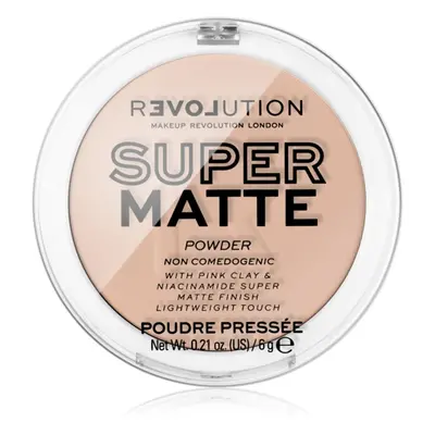 Revolution Relove Super Matte Powder mattító púder árnyalat Vanilla 6 g