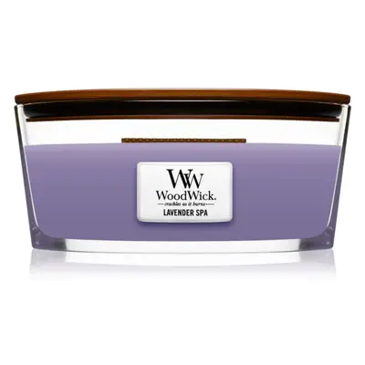 Woodwick Lavender Spa illatgyertya fa kanóccal (hearthwick) 453 g