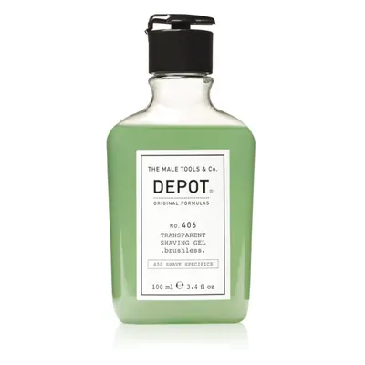 Depot No. 406 Transparent Shaving Gel borotválkozási gél brushless 100 ml