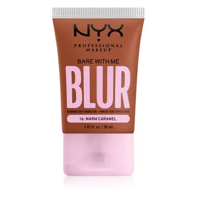 NYX Professional Makeup Bare With Me Blur Tint hidratáló alapozó árnyalat 16 Warm Caramel 30 ml