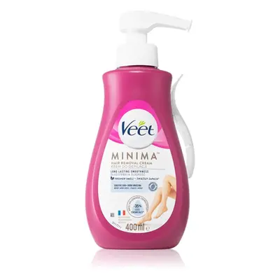 Veet Minima Sensitive Skin szőrtelenítő krém az érzékeny bőrre Aloe Vera és E-vitamin 400 ml