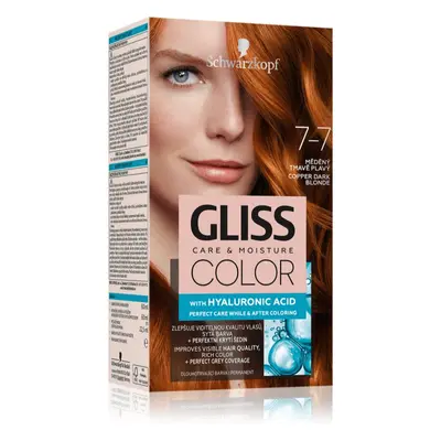 Schwarzkopf Gliss Color tartós hajfesték árnyalat 7-7 Copper Dark Blonde 1 db