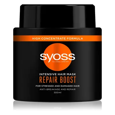 Syoss Repair Boost mélyen tápláló hajmaszk hajtöredezés ellen 500 ml