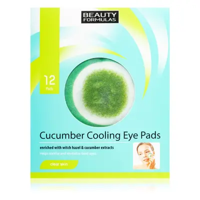 Beauty Formulas Clear Skin Cucumber Cooling regeneráló maszk szemre 12 db