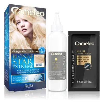 Delia Cosmetics Cameleo Blonde Star Extreme élénkítő púder keratinnal 25 g