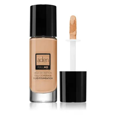 Aden Cosmetics Full HD Fluid Foundation tartós folyékony alapozó árnyalat 02 Ivory 20 ml