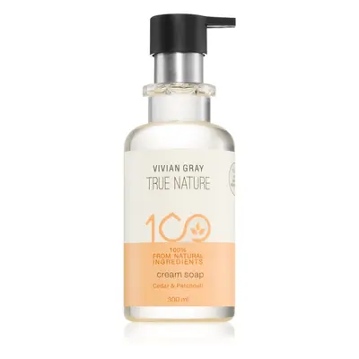 Vivian Gray True Nature Cedar & Patchouli tápláló krémszappan 300 ml