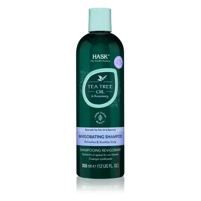 HASK Tea Tree Oil & Rosemary frissítő sampon száraz, viszkető fejbőrre 355 ml