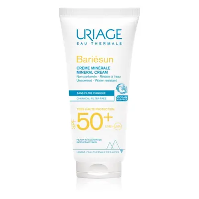 Uriage Bariésun Mineral Cream SPF 50+ ásványi védőkrém arcra és testre SPF 50+ vízálló 100 ml