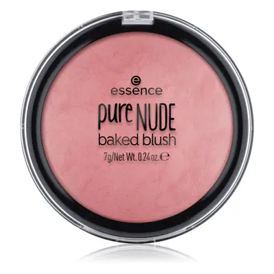 Essence pure NUDE baked púderes arcpír árnyalat 07 Cool Coral 7 g