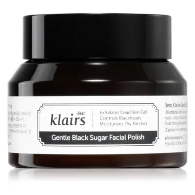 Klairs Gentle Black Sugar Facial Polish hidratáló peeling arcra 110 g