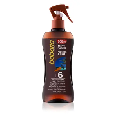 Babaria Sun Protective napozó olaj spray -ben SPF 6 300 ml