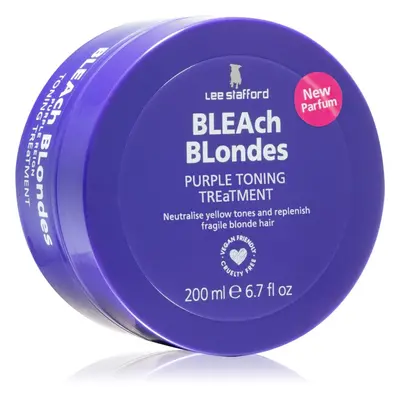 Lee Stafford Bleach Blondes Purple reign maszk semlegesíti a sárgás tónusokat 200 ml