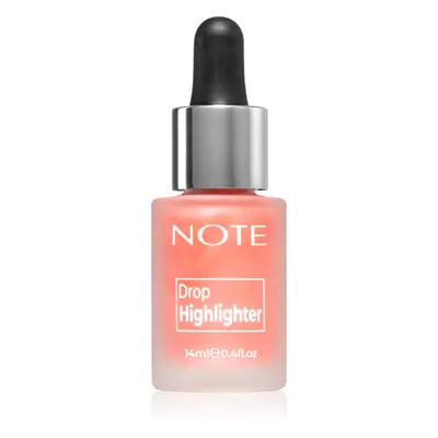 Note Cosmetique Drop Highlighter Folyékony Highlighter pipettával 01 Pearl Rose 14 ml