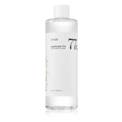 Anua Heartleaf 77% Soothing Toner tisztító és nyugtató toner a bőrréteg megújítására 500 ml