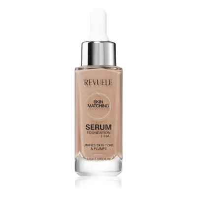 Revuele Serum Foundation [+HA] hidratáló alapozó egységesíti a bőrszín tónusait árnyalat Light-M