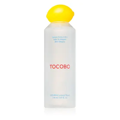 TOCOBO AHA BHA Lemon Toner élénkítő tonik egységesíti a bőrszín tónusait 150 ml