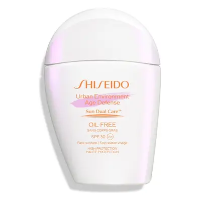 Shiseido Sun Care Urban Environment Age Defense mattító napozó krém az arcra SPF 30 30 ml