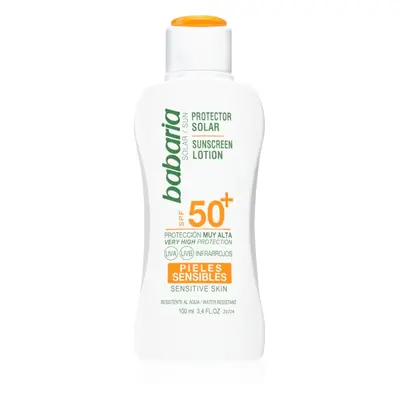 Babaria Sun Sensitive napvédő tej érzékeny bőrre SPF 50+ 100 ml