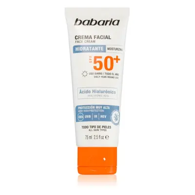 Babaria Sun Face vízálló napozó krém az arcra SPF 50+ 75 ml