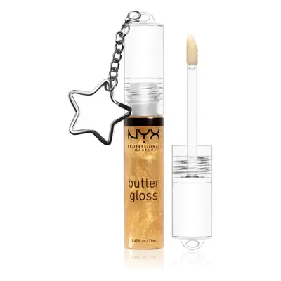 NYX Professional Makeup Butter Gloss ajakfény ( limitált kiadás) árnyalat 25k Gold + Keychain 13