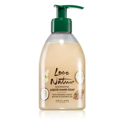 Oriflame Love Nature Cacao Butter & Coconut Oil tápláló folyékony szappan kézre 300 ml