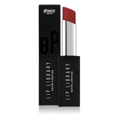 BPerfect Lip Library Satin krémes rúzs árnyalat Scarlet 3 g