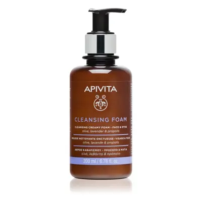 Apivita Cleansing Foam Face & Eyes tisztító és szemlemosó hab az arcra és a szemekre minden bőrt