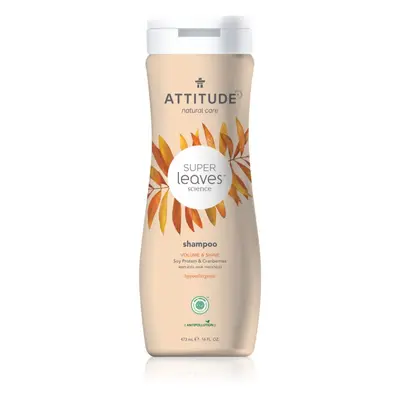 Attitude Super Leaves Volume & Shine természetes sampon méregtelenítő hatással 473 ml