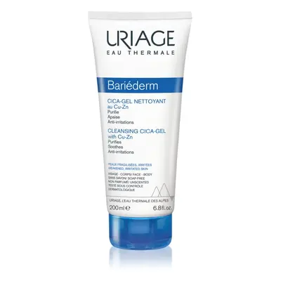 Uriage Bariéderm-CICA Cleansing Gel with Copper-Zinc nyugtató tisztító gél a repedezett bőrre 20