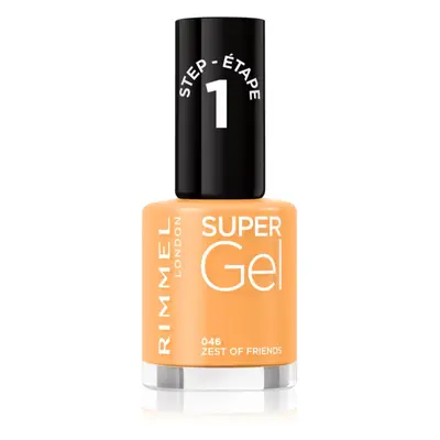 Rimmel Super Gel géles körömlakk UV/LED lámpa használata nélkül árnyalat 046 Zest Of Friends 12 