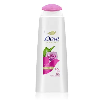 Dove Aloe & Rose Water sampon a hidratálásért és a fényért 400 ml