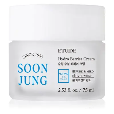 ETUDE SoonJung Hydro Barrier Cream intenzív nyugtató és védő krém érzékeny és irritált bőrre 75 