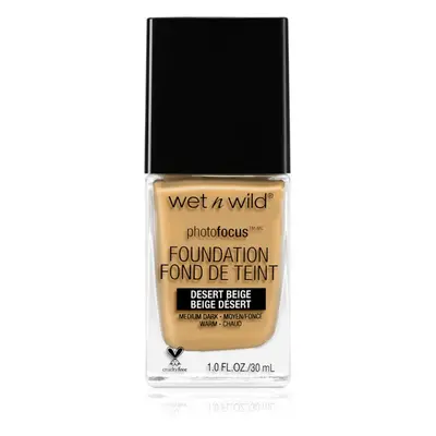 Wet n Wild Photo Focus mattító folyékony alapozó árnyalat Desert Beige 30 ml