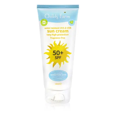 Childs Farm Sun Cream napozó krém SPF 50+ parfümmentes 100 ml