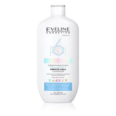 Eveline Cosmetics 6 Ceramides hidratáló testkrém Száraz, nagyon száraz bőrre parfümmentes 350 ml