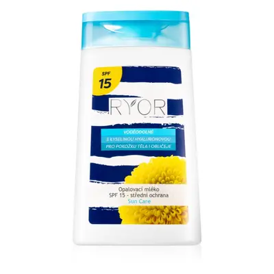 RYOR Sun Care vízálló napozótej SPF 15 200 ml