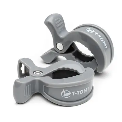 T-TOMI Clip cumitartó csipesz Grey 2 db