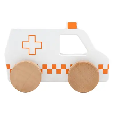 Tryco Wooden Ambulance Toy kisautó fából készült 12m+ 1 db