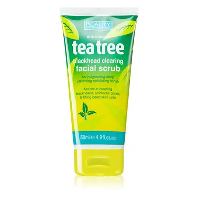 Beauty Formulas Tea Tree arctisztító peeling a problémás bőrre 150 ml