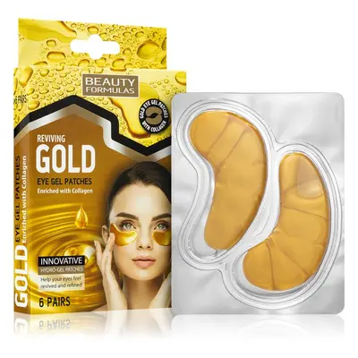 Beauty Formulas Gold hidrogél maszk a szem körül kollagénnel 6 db