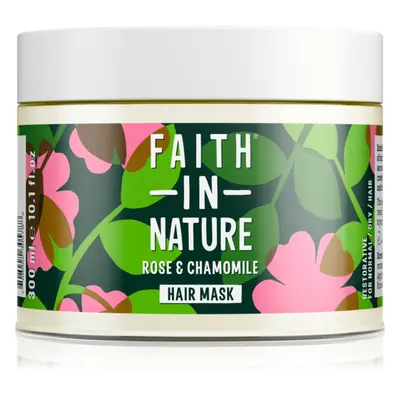 Faith In Nature Rose & Chamomile regeneráló maszk a károsult hajra 300 ml